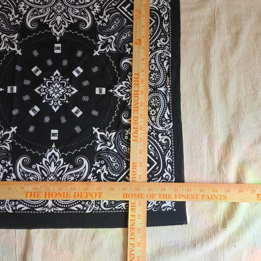 NEFT Vodka Promotional Black Paisley Novelty Bandana Handkerchief